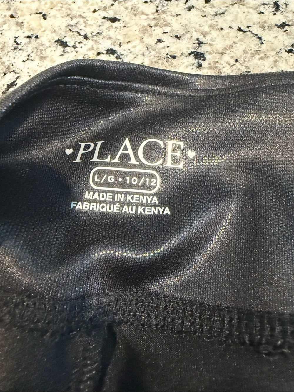The Children's Place Shiny Black Girls' Leggings